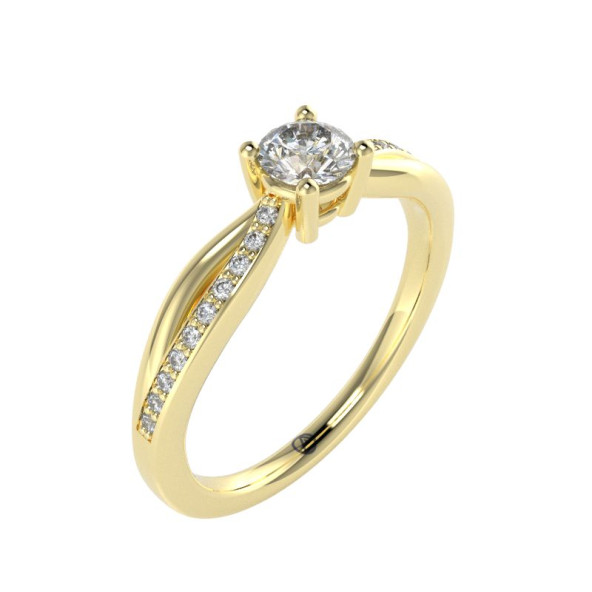 Diamantovy zasnubny prsten 0.3 ct